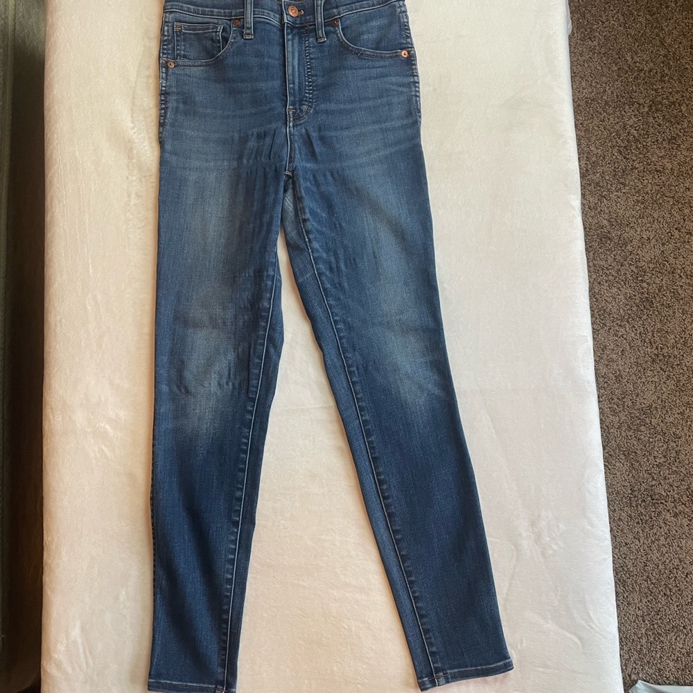 Madewell Ladies Jeans 27X30 10” High Rise Skinny Ankle